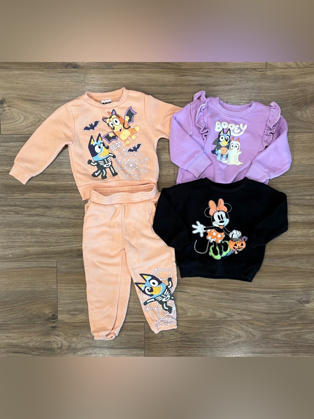 Girls Bluey and Minnie Halloween Bundle